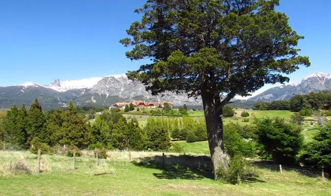 Vista do Hotel Llao Llao em Bariloche